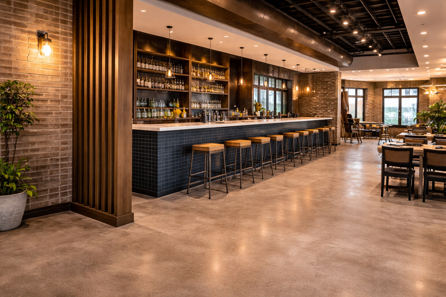 Commercial bay construction